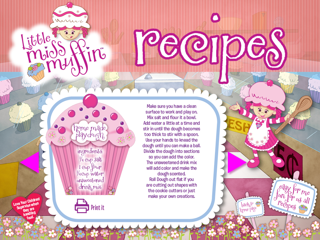 Little Miss Muffin Dolls Home Made Play Dough Recipe