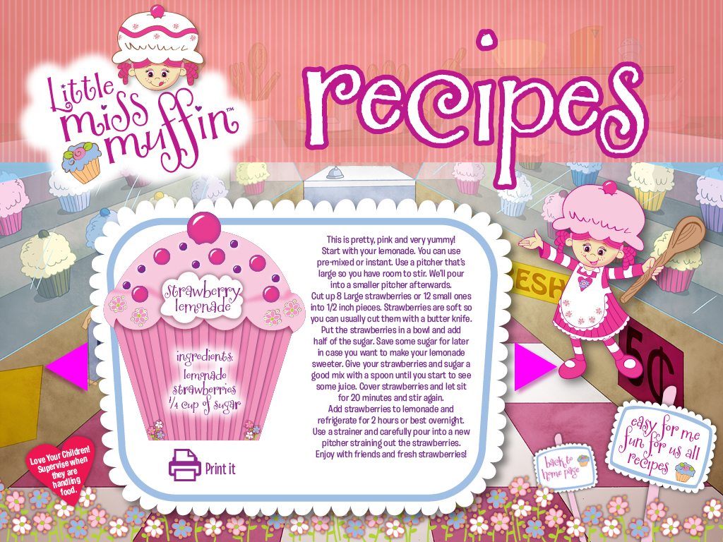 Little Miss Muffin Dolls Strawberry Lemonade Recipe